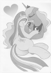 2012 absurd_res aoi_takayuki butt crown cutie_mark duo equid equine eyes_closed feathered_wings feathers female female/female feral friendship_is_magic fur greyscale hair hasbro headgear heart_symbol hi_res hooves horn kiss_on_lips kissing long_hair lying mammal monochrome multicolored_hair my_little_pony mythological_creature mythological_equine mythology on_side princess_luna_(mlp) quadruped rear_view romantic romantic_couple simple_background tail tiara twilight_sparkle_(mlp) two_tone_hair underhoof unicorn winged_unicorn wings