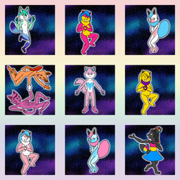 anklet anthro breasts chibi clothing cosmic_background covering covering_self curly_hair dress ear_piercing ear_ring eye_contact featureless_breasts featureless_crotch female femboy_pride_colors floating gesture glowing glowing_markings group gynomorph hair hand_gesture hand_holding heart_gesture intersex intersex_pride_colors jewelry lesbian_pride_colors lgbt_pride long_hair looking_at_another looking_at_viewer male mane markings multicolored_eyes multiple_poses navel necklace one_eye_closed orange_lesbian_pride_colors pansexual_pride_colors pawpads piercing pose pride_colors rainbow_eyes ring_piercing shy slightly_chubby slightly_chubby_gynomorph slightly_chubby_intersex space space_background tail transgender_pride_colors transmasculine_pride_colors v_sign vincian_pride_colors wink winking_at_viewer scoutthecat02 nintendo pokemon garcella_(scoutthecat02) jordan_(scoutthecat02) julie_cassels kav_(scoutthecat02) lisa_devellis marissa_reinhart scout_the_cat_(character) bear brown_bear canid canine domestic_cat eeveelution felid feline felis flareon fox generation_1_pokemon generation_2_pokemon generation_4_pokemon glaceon grizzly_bear leafeon mammal pokemon_(species) red_fox true_fox umbreon ursine 1:1 hi_res trans_(lore) trans_man_(lore)