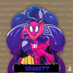 big_breasts breasts claws dialogue dialogue_box duo emblem empty_eyes female huge_breasts human_on_humanoid interspecies long_tongue male male/female muscular muscular_female muscular_humanoid not_furry sewing_needle sharp_teeth stitch_(sewing) teeth text thick_thighs tongue tongue_out dustyjcircus marvel spider-man_(series) peter_parker she-venom spider-man_(character) venom_(marvel) alien alien_humanoid human humanoid mammal symbiote 1:1 absurd_res broken_english english_text hi_res redraw