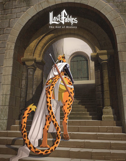 4_toes anthro archway armor bandage bandaged_leg barefoot big_breasts big_butt bottomwear breasts brown_pawpads butt cheek_tuft climbing_stairs cloak clothing countershade_butt countershading curvy_figure detailed_background dipstick_tail door door_knocker doorway ears_up eyebrows facial_tuft feet female frown frowning_at_viewer fur gauntlets gloves handwear high_collar hourglass_figure leopard_spots loincloth long_eyebrows long_tail looking_at_viewer looking_back looking_back_at_viewer markings melee_weapon metal_armor midriff orange_body orange_fur pawpads pillar pointy_ears rear_view rim_light rock scabbard scratches shadow solo spots stairs stone_wall sword sword_on_back tail tail_markings tail_tuft text thick_thighs toes tuft unconvincing_armor wall_(structure) weapon white_bottomwear white_cloak white_clothing white_loincloth wood wood_door yellow_body yellow_eyes yellow_fur hiverdose last_fables lieren_(last_fables) felid leopard mammal pantherine cover cover_art cover_page digital_media_(artwork) full-length_portrait hi_res portrait