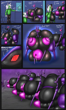 anthro balls big_balls big_breasts big_butt big_penis biped black_body bodily_fluids breasts butt clothing cum cum_drip dialogue dripping drone dronification duo erection gaping gaping_urethra gender_transformation genital_fluids genitals gynomorph hair huge_balls huge_breasts huge_butt huge_penis hyper hyper_balls hyper_genitalia hyper_penis hypnosis hypnotic_eyes intersex lactating machine male mind_control mtg_transformation mti_transformation nipples non-mammal_breasts non-mammal_nipples nude penis quadruped ringed_eyes species_transformation text thick_thighs transformation urethra white_hair wide_hips vf-01s mammal robot 2026 comic english_text hi_res