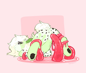 animal_genitalia anthro anus ass_up big_breasts bound breasts female female_penetrated forced fur genitals green_body hair legs_tied legs_up nude open_mouth penetration rape sex simple_background solo spread_legs spreading submissive tail tentacle_penetration tentacle_rape tentacle_sex tentacles vaginal vaginal_penetration vulva toastlotl equid equine horse mammal digital_media_(artwork) hi_res