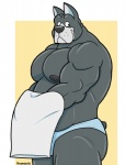 abs anthro biceps big_muscles fur male muscular muscular_anthro muscular_male pecs solo wrestler houndgrey hound_(character) pro canid canine canis domestic_dog great_dane mammal mastiff molosser 2011 2012