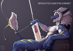 anthro big_penis blue_body blue_scales blue_sclera bodily_fluids claws container cum cum_on_face cum_on_own_face cum_on_penis cum_on_self cumshot cup drinking_straw ejaculation erection excessive_cum excessive_genital_fluids genital_fluids genitals grey_background hair horn humanoid_genitalia humanoid_penis long_penis male markings muscular muscular_anthro muscular_male nude object_in_urethra open_mouth pecs penetration penile penis penis_milking pink_penis scales simple_background sitting solo straw_in_penis tail text tongue urethral urethral_penetration white_body white_hair white_scales yellow_eyes yellow_markings longblueclaw mythology ausen dragon mythological_creature mythological_scalie reptile scalie 2021 digital_media_(artwork) english_text signature