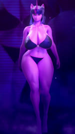 anthro anthrofied big_breasts bikini bouncing_breasts breasts cleavage clothed clothing curvy_figure female horn solo swimwear thick_thighs two-piece_swimsuit walking wide_hips maarthul friendship_is_magic hasbro my_little_pony mythology twilight_sparkle_(mlp) equid equine mammal mythological_creature mythological_equine unicorn 3d_(artwork) 3d_animation 9:16 animated digital_media_(artwork) hi_res short_playtime sound webm