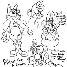 anthro bodily_fluids clown corruption duo genitals head_lick hypnosis licking male mind_control nude open_mouth penis pillow_the_f-clown ringed_eyes solo submissive submissive_male sweat text tongue tongue_out noofooba mammal 1:1 2019 black_and_white english_text hi_res monochrome