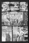 apron black_and_white blacksmith blizzard_entertainment clothing comic dialogue draenei dwarf english_text female hi_res humanoid humanoid_pointy_ears male monochrome monster_girl_(genre) not_furry richard_moore size_difference text warcraft
