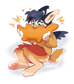 anthro beak biped bottomless bottomless_anthro bottomless_female butt clothed clothed_anthro clothed_female clothing dino_nugget eating feet female female_anthro fingers floating_heart food front_view fur hair heart_symbol holding_food holding_object hoodie pawpads simple_background sitting solo tail toes topwear wings danomil mythology inno-sjoa_(character) avian bird gryphon mythological_avian mythological_creature teacup_gryphon digital_drawing_(artwork) digital_media_(artwork)