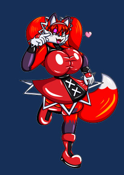 after_transformation anthro big_breasts brainwashing breasts clothing dress drone dronification gloves gynomorph handwear herm identity_death implied_transformation intersex latex latex_clothing latex_dress latex_gloves latex_handwear pigtails solo transformation ladyfoxheart fighting_vipers sega sonic_the_fighters sonic_the_hedgehog_(series) honey_the_cat sally_foxheart canid canine fox mammal red_fox true_fox absurd_res alpha_channel hi_res