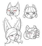 ambiguous_gender anthro big_ears blush group hair orgasm_face red_eyes simple_background tongue tongue_out white_background feretta tumblr fenavi_montaro feretta_(character) morgan_laranda vixavil_hayden ailurid canid canine fennec_fox fox mammal red_fox red_panda silver_fox true_fox digital_media_(artwork) monochrome herm_(lore)