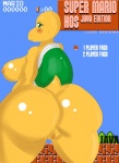 anthro big_butt breasts butt female genitals huge_butt nipples non-mammal_breasts non-mammal_nipples pussy shell side_boob solo text javacrona mario_bros nintendo koopa koopa_troopa reptile scalie english_text