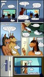 adolescent anthro bedroom breasts casual_nudity family female group male nude text young confusedraven dave_(confusedraven) equid equine horse mammal 4:7 absurd_res comic english_text hi_res parent_(lore) son_(lore)