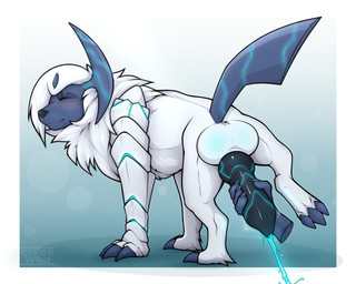 ambiguous_gender animal_genitalia animal_penis backsack balls bestiality big_balls black_penis blue_cum blush bodily_fluids canine_genitalia canine_penis claws colored_cum cum cumshot cybernetic_arm cybernetic_horn cybernetic_limb cybernetic_penis cybernetic_tail digitigrade disembodied_hand duo ejaculation erection eyes_closed feral finger_claws fur genital_fluids genitals glowing glowing_balls glowing_cum glowing_genitalia glowing_penis handjob horn knot male male/ambiguous neon_lights nude penile penis penis_backwards penis_grab prosthetic prosthetic_arm prosthetic_limb quadruped reverse_handjob sex simple_background solo_focus toe_claws unusual_bodily_fluids unusual_cum unusual_genital_fluids white_balls white_body white_fur clyde_wolf nintendo pokemon styx_(blue-wolfy) absol generation_3_pokemon mammal pokemon_(species) 5:4 digital_media_(artwork) shaded