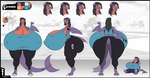 big_breasts big_butt bottomwear breasts butt clothed clothing expressions female fin hair huge_breasts huge_butt hyper hyper_breasts lips pants solo yoga_pants curiousgarchomp dnp101 nintendo pokemon garmina_(curiousgarchomp) garchomp generation_4_pokemon pokemon_(species) absurd_res hi_res model_sheet