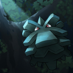 ambiguous_gender leaf light light_beam moonbeam moonlight night not_furry outside pinecone plant pupils red_eyes sky solo star starry_sky teal_body tree spicyichizo nintendo pokemon elemental_creature flora_fauna generation_2_pokemon pineco pokemon_(species) 1:1 2025 absurd_res hi_res lighting shaded