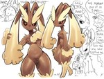absurd_res alpha_pokemon anthro anus areola big_dom_small_sub black_sclera bodily_fluids breasts brown_areola brown_body brown_fur brown_nipples butt digital_media_(artwork) dominant duo english_text eye_contact female female_on_human fur generation_4_pokemon genitals hi_res human human_on_anthro interspecies kneeling lagomorph larger_anthro larger_female leporid lilmoonie looking_at_another lopunny lust lying male male/female male_on_anthro mammal medium_breasts multiple_images navel nintendo nipples on_back open_mouth pokemon pokemon_(species) pokephilia pubes pussy red_eyes size_difference sketch smaller_human smaller_male smile standing sweat sweatdrop text thick_thighs tongue tongue_out vaginal wide_hips