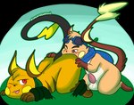 anal bdsm bondage border bound duo feral genitals male male/male oral outline penis rimming semi-anthro sex transparent_border screamoshaymin nintendo pokemon sparkychu zarro_(zarro_the_raichu) generation_1_pokemon pokemon_(species) raichu alpha_channel hi_res