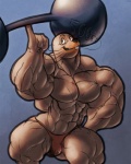 2013 abs anthro biceps bulge clothed clothing dreamworks exercise furry_(artist) holding_object hooker's_sea_lion madagascar_(series) male mammal marine muscular muscular_anthro muscular_male pecs pinniped pose sea_lion smile solo speedo stefano_the_sea_lion swimwear topless weightlifting weights whiskers workout