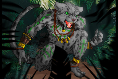 anthro bodypaint forest hunting intimidation jungle male muscular nature nude plant solo stalk stalker stalking teasing tree tribal tribe furryscorpion90 bigcat felid feline leopard mammal pantherine hi_res