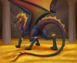 anus bodily_fluids butt cave coin dripping_vulva female feral frill_(anatomy) genital_fluids genitals gold_(metal) gold_coin hoard looking_at_viewer looking_back membrane_(anatomy) membranous_wings presenting presenting_anus presenting_hindquarters presenting_vulva pupils raised_tail slit_pupils solo spread_legs spreading standing tail thick_thighs treasure_hoard vaginal_fluid_string vaginal_fluids vulva wings testowepiwko european_mythology heroes_of_might_and_magic heroes_of_might_and_magic_3 might_and_magic mythology ubisoft mutare_(heroes_of_might_and_magic) dragon mythological_creature mythological_scalie scalie western_dragon winged_dragon hi_res story story_in_description