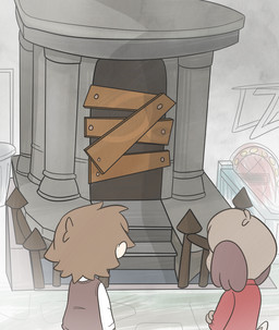anthro boarded_doorway brown_body brown_clothing brown_ears brown_fur brown_hair brown_tail brown_topwear brown_vest clothed clothed_anthro clothed_human clothed_male clothing door duo fence floppy_ears fur hair hand_on_arm light lop_ears male male_anthro male_human mausoleum red_dress_shirt short_hair tail tan_body tan_skin topwear two_tone_tail vest white_dress_shirt cookieboy011 animal_crossing nintendo digby_(animal_crossing) villager_(animal_crossing) canid canine canis domestic_dog human mammal shih_tzu toy_dog 2020 colored digital_drawing_(artwork) digital_media_(artwork) english_description lighting shaded story story_in_description