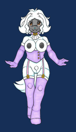 3_fingers alternate_species anthro areola arms_to_side armwear ascot bare_shoulders big_breasts black_areola black_body black_skin blue_nose blush bottomless breasts brown_eyes clothed clothing collar corset elbow_gloves erect_nipples female fingers fluffy fluffy_tail front_view fur garter_straps genitals gloves hair handwear leggings legwear lingerie long_ears looking_at_viewer medium_hair mostly_nude nipples orange_eyes paws pokemorph pubes purple_clothing simple_background smile snout solo standing tail teeth topless topwear transparent_background vulva white_body white_fur white_hair ivanks atlus megami_tensei nintendo persona_(series) persona_5 pokemon sega haru_okumura canid canine canis domestic_dog furfrou generation_6_pokemon mammal natural_furfrou pokemon_(species) poodle alpha_channel crossover