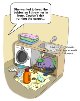 ambiguous_feral ambiguous_gender appliance baby_talk ball blue_body blue_fur bodily_fluids clothing detergent dialogue dirty feces feral footwear fur genital_fluids green_hair green_tail group hair happy laundry_machine narrowed_eyes neonate offscreen_character playing pooping purple_body purple_fur quadruped red_tail sad sink smile socks speech_bubble tail teal_body teal_fur text trio underwear urine washing_machine young young_ambiguous young_feral carpdime fluffy_pony fluffy_pony_(species) mammal digital_media_(artwork) english_text hi_res shaded