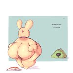 anthro big_breasts black_eyes breasts female food gem happy huge_breasts looking_at_another nude plant shrub simple_background slightly_chubby smile solo star thick_thighs yellow_body lightmizano mythology puyo_puyo sega carbuncle_(puyo_puyo) mythological_carbuncle mythological_creature 1:1 hi_res