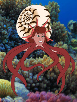 brown_hair green_eyes hair humanoid_face lips photo_background pink_lips shell smile tentacles underwater water derracrave disney the_little_mermaid_(1989) attina aquatic cephalopod coleoid decapodiform mollusk spirula_spirula squid 2025 3:4 absurd_res digital_media_(artwork) english_description firealpaca_(artwork) hi_res mixed_media photography_(artwork) traced