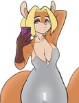 anthro breasts cleavage clothed clothing female selfie silhouette silhouetted_genitals solo thigh_gap cosmic_pirate tess_(cosmic_pirate) mammal rodent sciurid tree_squirrel hi_res