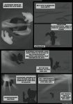 2011 ambiguous_gender anthro black_and_white comic creation dialogue digital_media_(artwork) disembodied_hand duo_focus english_text glowing greyscale group monochrome tail text tsuyagami unknown_species
