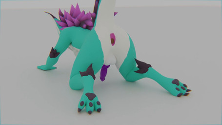 all_fours anal_oviposition animal_genitalia animal_penis anthro anus backsack balls biped blue_body blue_fur canine_genitalia canine_penis claws egg fur genitals hair male oviposition pawpads paws penis pink_anus pink_hair purple_pawpads purple_penis raised_tail simple_background solo tail white_background kipperfox nardoragon 16:9 animated blender_(artwork) blender_cycles_(artwork) digital_media_(artwork) hi_res short_playtime sound video widescreen