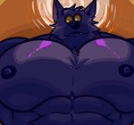 abs anthro barazoku eyebrows fangs fur looking_at_viewer looking_down looking_down_at_viewer male muscular muscular_anthro muscular_male nipples pecs pecs_focus perspective purple_body purple_fur solo teeth zoom pinumontbalou cartoon_network mythology ok_k.o.!_let's_be_heroes bernard_(ok_k.o.!_lbh) canid canine mammal mythological_canine mythological_creature werecanid werecanine werecreature werewolf hi_res