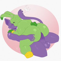 anthro blush butt cowgirl_position duo female from_front_position genitals image_sequence kiss_on_lips kissing male male/female nude on_bottom on_top penetration penile penile_penetration penis sex surprise_kiss surprised afelwft mob_entertainment poppy_playtime smiling_critters catnap_(poppy_playtime) hoppy_hopscotch felid feline lagomorph leporid mammal rabbit 1:1 hi_res