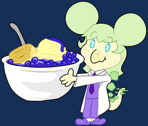 anthro blue_eyes blush bowl chibi clothed clothing container dessert female food green_hair hair hair_bun ice_cream necktie offering_food offering_to_viewer simple_background solo transparent_background twin_buns yellow_body unknown_artist cavemanon_studios goodbye_volcano_high ko_op_(game_developer) snoot_game stella_(gvh_beta) dinosaur ornithischian prehistoric_species reptile scalie stegosaurian stegosaurus thyreophoran alpha_channel