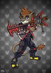 4_fingers anthro anthrofied blue_eyes brown_body brown_fur fingers fur keyblade male melee_weapon solo weapon ziegelzeig disney kingdom_hearts square_enix the_lion_king lion_sora sora_(kingdom_hearts) felid lion mammal pantherine