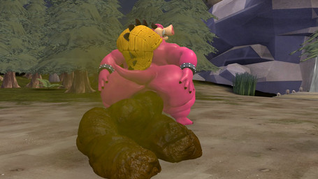 anthro anus backsack balls big_butt bracelet butt feces forest_background genitals grunting horn huge_butt jewelry looking_at_viewer male muscular overweight overweight_male pooping_in_public pooping_on_floor presenting presenting_hindquarters scatplay short_legs solo thick_thighs kanebrentkoopa bowser's_inside_story mario_and_luigi_(series) mario_bros mythology nintendo midbus armadillo mammal mythological_creature suid suine sus_(pig) wild_boar xenarthran 3d_(artwork) digital_media_(artwork) source_filmmaker_(artwork)