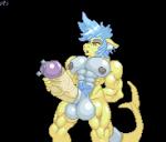 abs anthro balls biceps big_balls big_muscles bodily_fluids cum cumshot ejaculation excessive_cum excessive_genital_fluids genital_fluids genitals glans huge_muscles humanoid_genitalia humanoid_penis hyper hyper_muscles male masturbation muscular muscular_anthro muscular_male nipples penile penile_masturbation penis quads solo vein veiny_penis ses_vanbrubles fappy_(character) marine vitaen animated digital_media_(artwork) pixel_(artwork) pixel_animation short_playtime