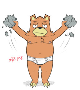 annoyed anthro barefoot black_nose boxer_briefs briefs briefs_only brown_body brown_fur bulge claws clothed clothing feet fur gesture grey_boxer_briefs grey_clothing grey_underwear half-closed_eyes hand_gesture holidays male monotone_briefs monotone_clothing monotone_underwear motion_lines narrowed_eyes navel nipples open_mouth open_smile red_text ripping_underwear shadow simple_background smile solo sound_effects tan_body tan_fur tearing_underwear teeth_showing text thumbs_up tighty_whities toony topless torn_clothing torn_underwear underwear underwear_only white_background white_briefs white_clothing white_underwear yellow_claws ursanity april_fools'_day ursa_(ursanity) hi_res
