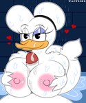 anthro avian_butt bathing bedroom_eyes big_breasts bodily_fluids breast_play breasts cum cum_on_breasts duo female genital_fluids male male/female narrowed_eyes nipples non-mammal_breasts non-mammal_nipples pov_titfuck seductive sex shower shower_sex showering titfuck colty8 disney donald's_diary daisy_duck donald_duck anatid anseriform avian bird duck absurd_res hi_res