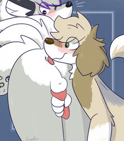 anal anthro anus duo female female_rimming_male floppy_ears handjob male male/female oral penile rimming sex surprised vixeyhuskybutt gracie_(vixeyhuskybutt) sai_zilver bird_dog canid canine canis domestic_dog fox golden_retriever hunting_dog mammal retriever true_fox absurd_res hi_res