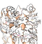 2016 alphys amycticus anthro anzu0 armor artist_collaboration blush catsinthegarden chopsticks eyewear female frittercrittern glasses group lizard matalogthemeatball mystic_pyro_freak noodle_number pixylbyte rachel_(undynetrash) reptile ruby-orca-616 scalie seirasenchii svetlana undertale undertale_(series)