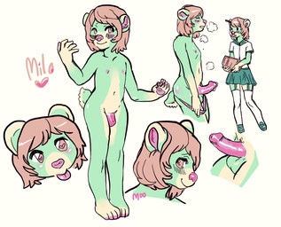 <3 balls bear blush crossdressing erection flaccid male milo_(monamoo) model_sheet monamoo nipples nude panties panties_down penis precum school_uniform schoolgirl_uniform solo tongue tongue_out underwear
Rating: Explicit
Score: 3
User: Peekaboo
Date: March 05, 2014
