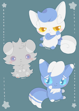 2014 ambiguous_gender blue_eyes blush espurr female fur group huiro male meowstic nintendo pokémon smile video_games
Rating: Safe
Score: 5
User: Mienshao
Date: September 08, 2014 2014 ambiguous_gender blue_eyes blush espurr female fur group huiro male meowstic nintendo pokémon smile video_games
Rating: Safe
Score: 5
User: Mienshao
Date: September 08, 2014