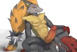 black_body claws duo female genitals grim male male/female penis mewler nintendo pokemon generation_5_pokemon humanoid pokemon_(species) zoroark hi_res