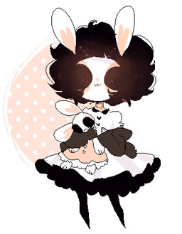 :3 anthro biped clothed clothing female front_view fully_clothed legwear pantyhose plushie rabbit_plushie solo dreamalgia ash_kinoshita lagomorph leporid mammal rabbit 2015 digital_media_(artwork) full-length_portrait low_res pixel_(artwork) portrait