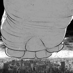 4_toes anthro barefoot building city cityscape destruction feet foot_fetish foot_focus fur giga landscape_dwarfing macro micro paws size_difference solo toes xtreme7 lagomorph leporid mammal rabbit 1:1 digital_media_(artwork) hi_res monochrome