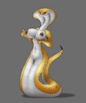 anthro apode big_breasts breasts claws fangs female legless nipple_fetish nipple_piercing nipple_play nipple_pull nipples non-mammal_breasts non-mammal_nipples piercing serpentine solo teeth bastiel x-com draconcopode naga reptile scalie snake viper_(x-com) absurd_res hi_res