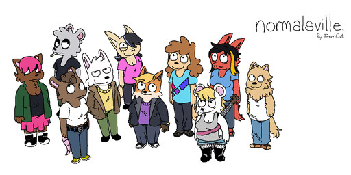 :3 alternative_fashion anthro black_hair blonde_hair breasts brown_body brown_fur brown_hair cigarette clothed clothed_anthro clothed_female clothed_male clothing eyeshadow female fluffy fur grey_body grey_fur group hair hair_over_eye hair_over_eyes high-angle_view highlights_(coloring) makeup male neutral_expression orange_body orange_fur overweight overweight_anthro overweight_female pink_hair punk red_body simple_background smile tail tan_body tan_fur text white_background white_body white_fur freoncat mythology normalsville abbey_(normalsville) amber_(normalsville) artie_(normalsville) ferris_(normalsville) harrod_(normalsville) pepsi_(normalsville) reno_(normalsville) vivian_(normalsville) zoey_(normalsville) zola_(normalsville) bear bird_dog canid canine canis chinchilla chinchillid domestic_dog dragon fennec_fox fox golden_retriever hunting_dog lagomorph leporid mammal mixed_breed mouse murid murine mythological_creature mythological_scalie nordic_sled_dog poodle rabbit rat red_fox retriever rodent samoyed scalie spitz true_fox 2024 artist_name colored digital_drawing_(artwork) digital_media_(artwork) english_text trans_(lore) trans_woman_(lore)