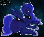 abstract_background antelon anus blue_eyes butt cutie_mark equine female feral friendship_is_magic hair half-closed_eyes horn lying mammal my_little_pony night on_side open_mouth presenting princess_luna_(mlp) pussy solo winged_unicorn wings
Rating: Explicit
Score: 23
User: KrzykaczNerwus
Date: September 22, 2013